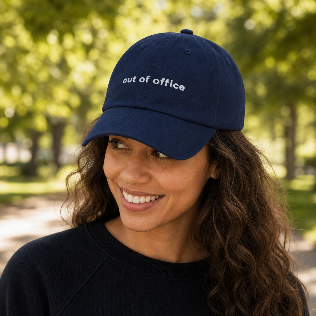 Out of office - embroidered cap