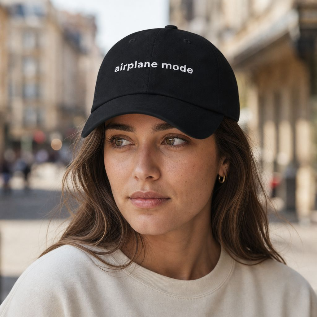 Airplane mode - embroidered cap