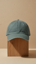 Slate Cotton Cap Minimalist Design